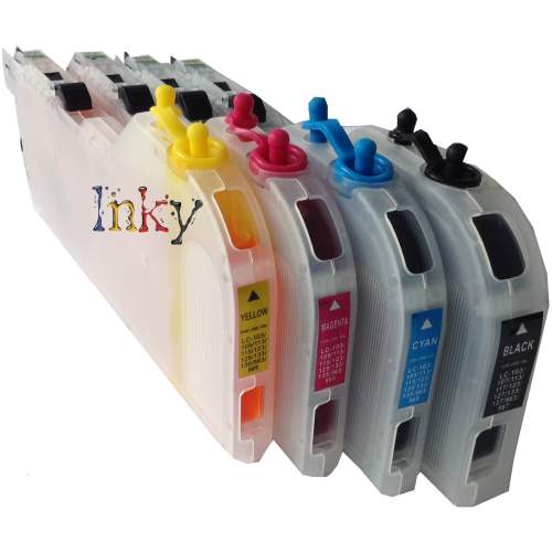 Kit de Cartuchos Rellenables LC203/LC205/LC209 con Tinta y Chip Reseteable